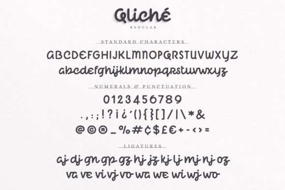 Qliché Font PNG with transparent background - Preview 6