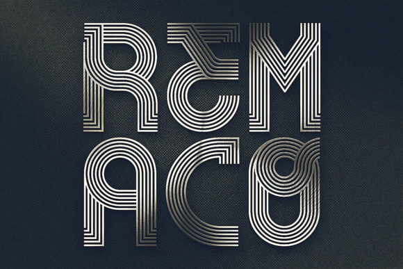 Remaco Font PNG with transparent background - Preview 1