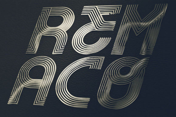 Remaco Font PNG with transparent background - Preview 2