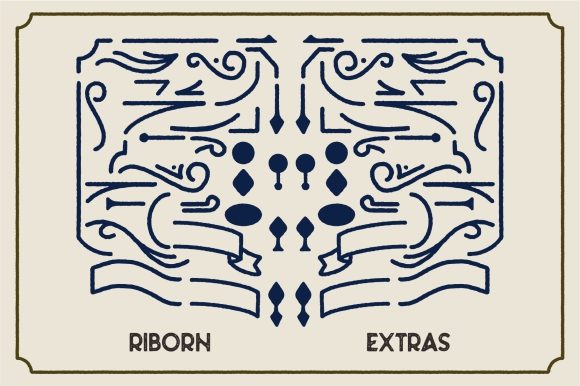 Riborn Family Font PNG with transparent background - Preview 6