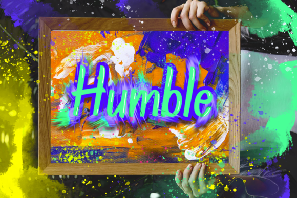 Rockbrush Font PNG with transparent background - Preview 3
