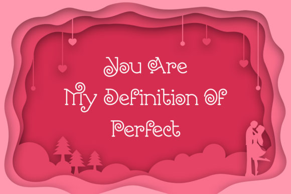Romantine Font PNG with transparent background - Preview 4