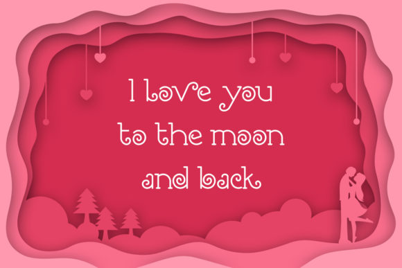 Romantine Font PNG with transparent background - Preview 5
