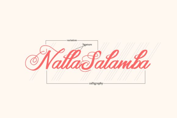 Samanda Font PNG with transparent background - Preview 1