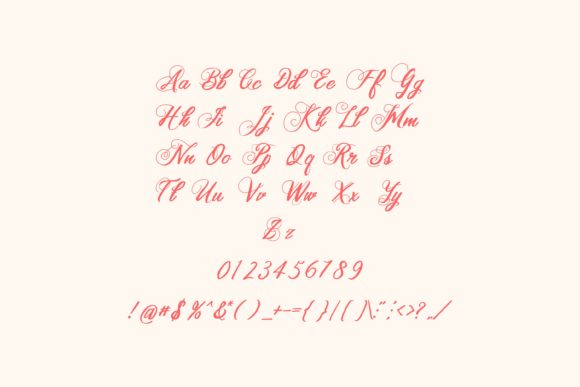 Samanda Font PNG with transparent background - Preview 3