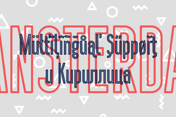Sansterdam Family Font PNG with transparent background - Preview 2