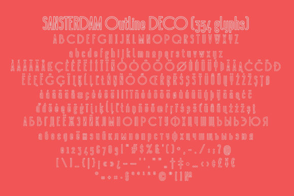 Sansterdam Family Font PNG with transparent background - Preview 3
