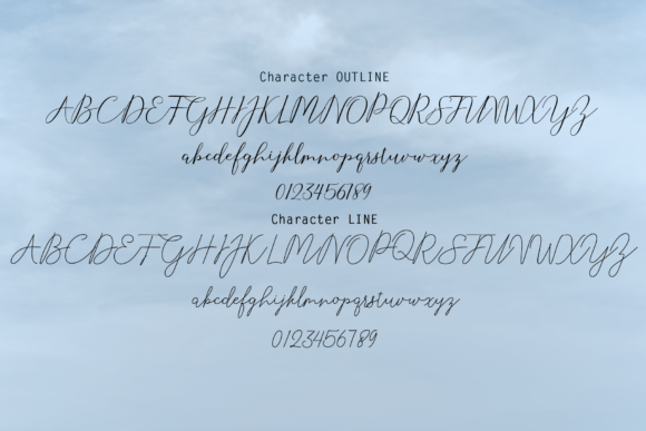 Selvia Duo Font PNG with transparent background - Preview 3