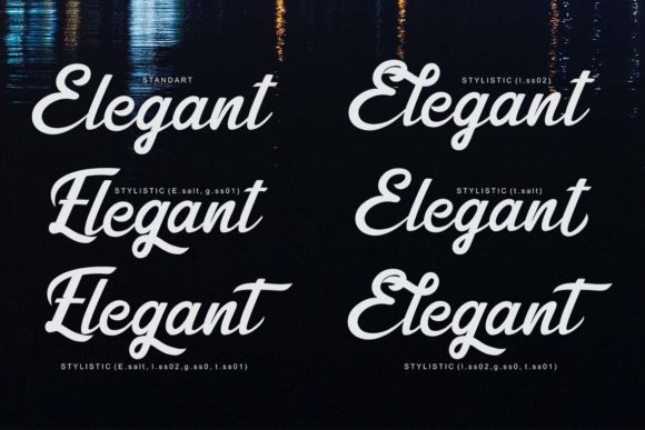 Shining Times Font PNG with transparent background - Preview 3