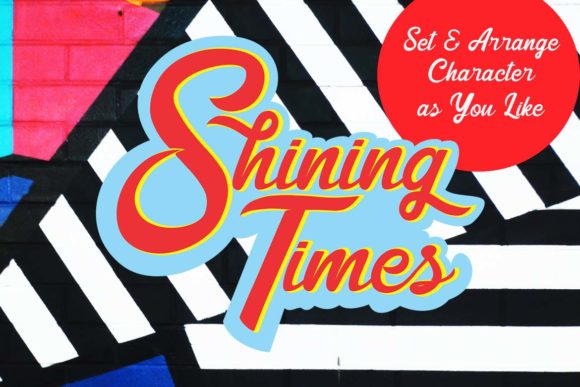 Shining Times Font PNG with transparent background - Preview 5