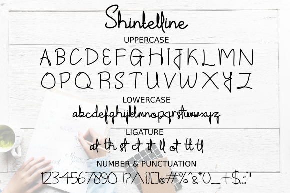 Shintelline Font PNG with transparent background - Preview 6