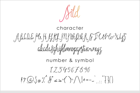 Sild Font PNG with transparent background - Preview 4