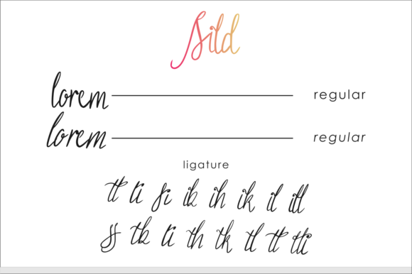 Sild Font PNG with transparent background - Preview 5