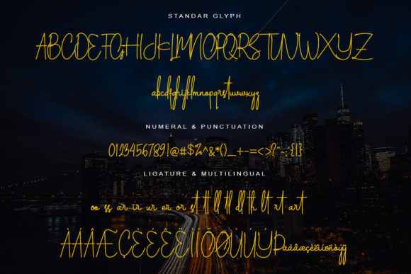 Silverstain Font PNG with transparent background - Preview 5