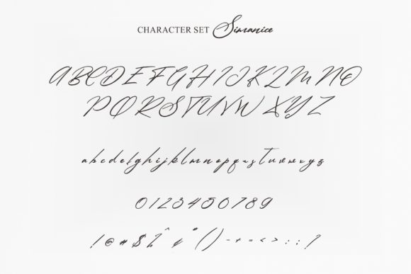 Simanice Font PNG with transparent background - Preview 5