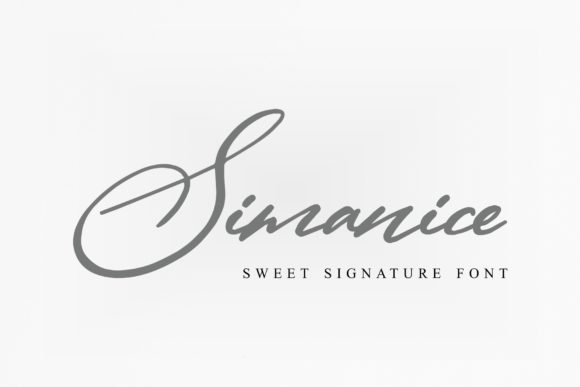 Simanice Script & Handwritten Font By goodjavastudio