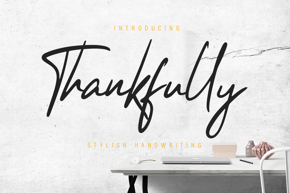 Thankfully Script sample text preview