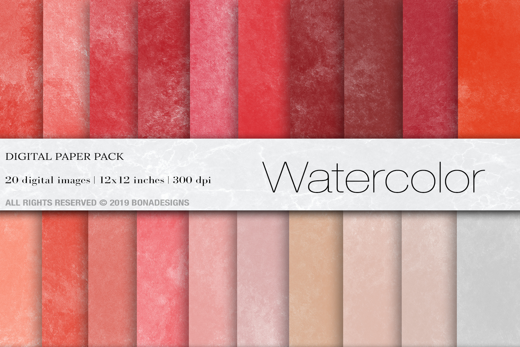 Watercolor Digital Paper Backgrounds Graphic by BonaDesigns · Creative ...