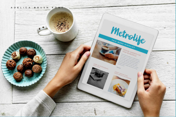 Adelica Brush Font - Preview 6