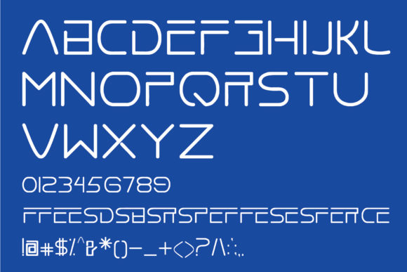 Aero Space Font - Preview 4