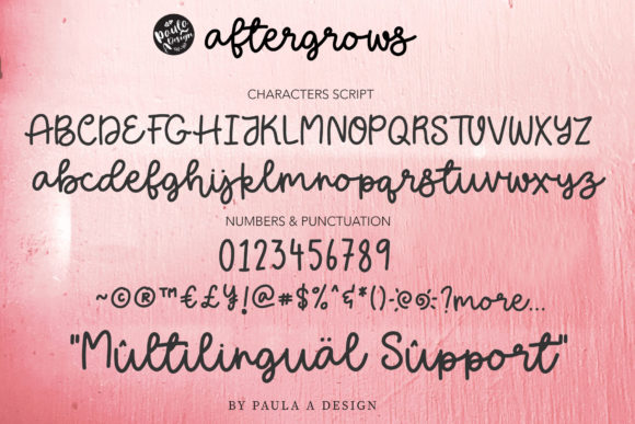 Aftergrows Font - Preview 1