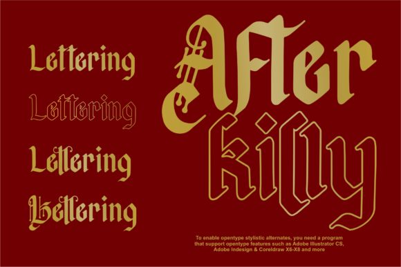 Afterkilly Font - Preview 2