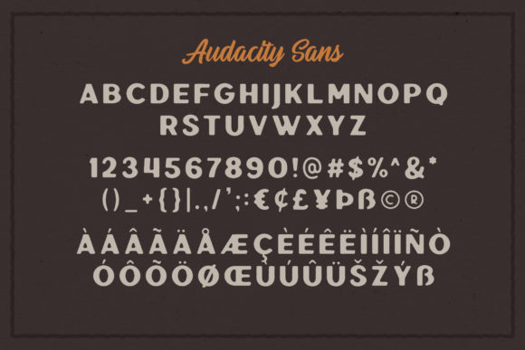 Audacity Duo Font - Preview 4