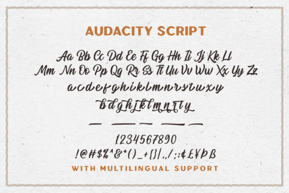 Audacity Duo Font - Preview 5