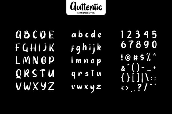 Auttentic Font - Preview 1