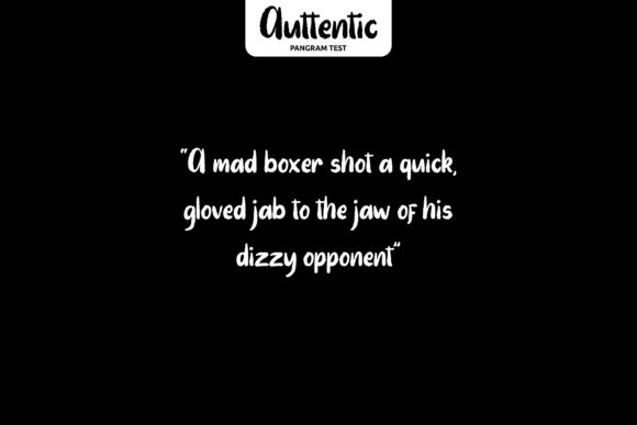 Auttentic Font - Preview 2
