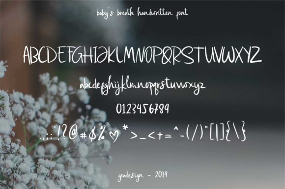 Baby's Breath Font - Preview 1