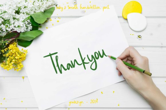 Baby's Breath Font - Preview 2
