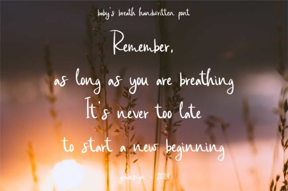 Baby's Breath Font - Preview 5