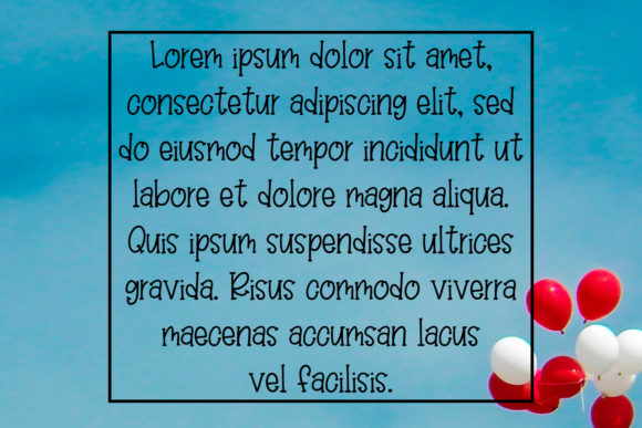 Balloon Bash Font - Preview 2