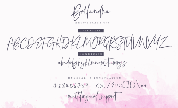 Bellandha Font - Preview 1