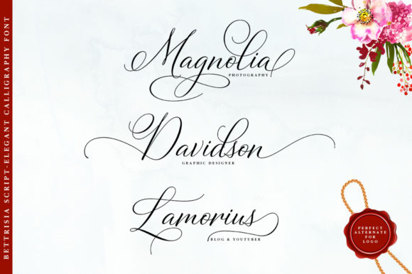 Bettrisia Script Font - Preview 4