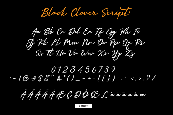 Black Clover Duo Font - Preview 1