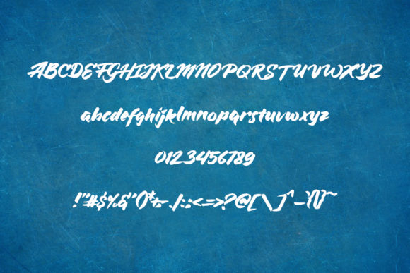 Blue Silky Font - Preview 4