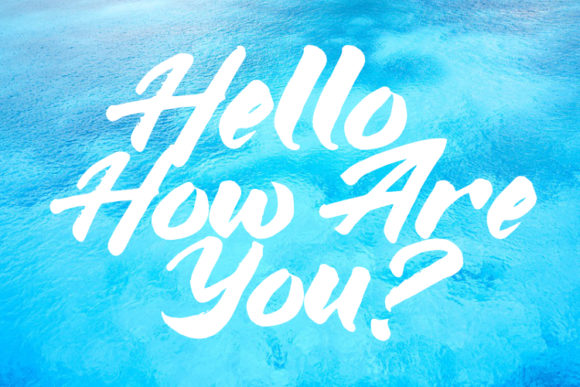 Blue Silky Font - Preview 5