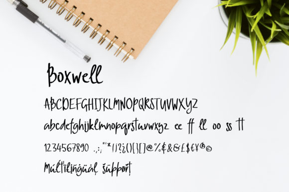 Boxwell Font - Preview 1