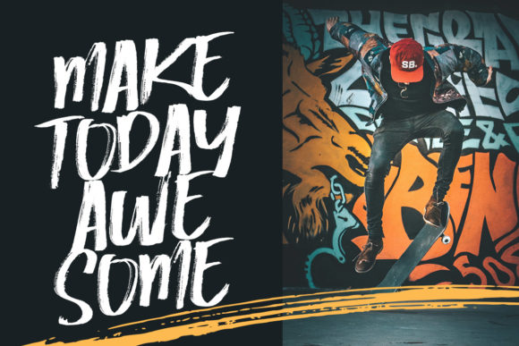 Brush Attack Font - Preview 1