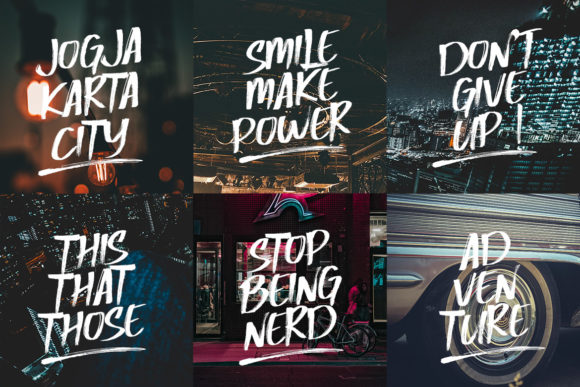 Brush Attack Font - Preview 3