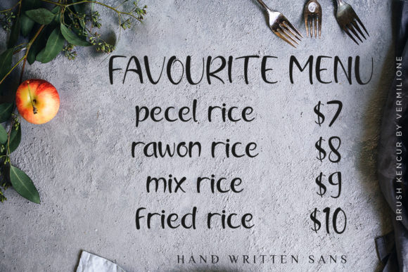 Brush Kencur Font - Preview 1
