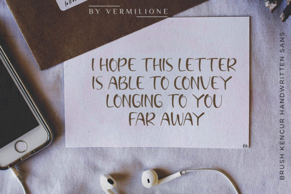 Brush Kencur Font - Preview 3
