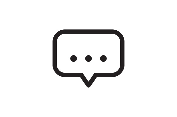 Single Chat Icon Graphic by Kanggraphic · Creative Fabrica