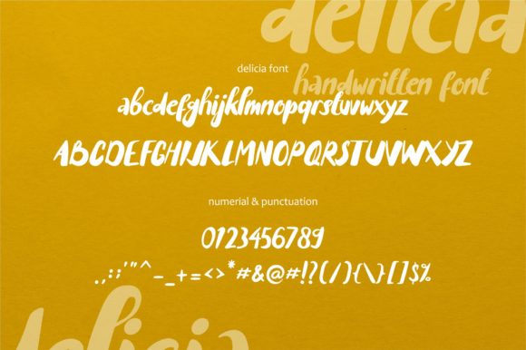 Delicia Font - Preview 1