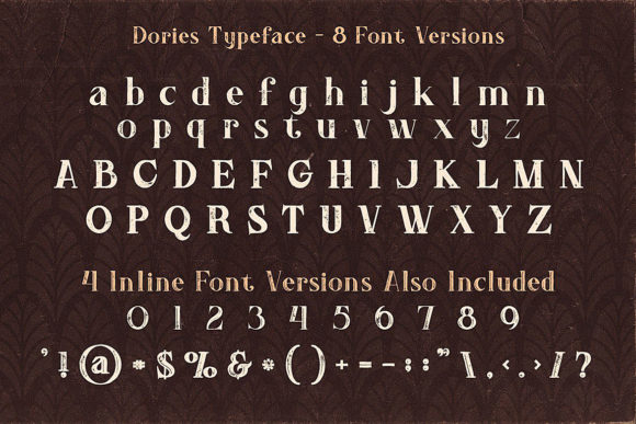 Dories Family Font PNG with transparent background - Preview 3