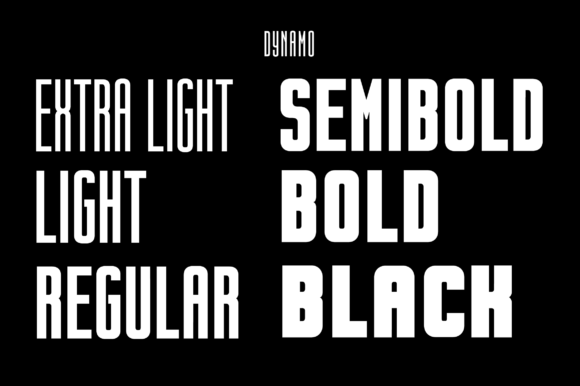 Dynamo Family Font - Preview 1