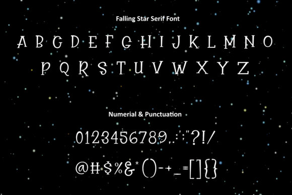 Falling Star Duo Font - Preview 1