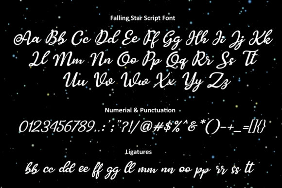 Falling Star Duo Font - Preview 2